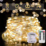 Christmas Led Outdoor Copper Wire Ambient Light Battery Box Waterproof Decoration Lights