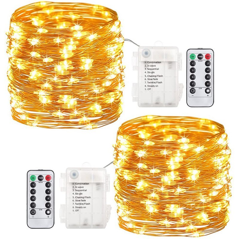 Christmas Led Outdoor Copper Wire Ambient Light Battery Box Waterproof Decoration Lights