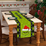 Christmas Grinch Table Runner Tablecloth