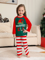 Christmas Hat ELF Printed Stripe Parent-Child Matching Pajamas