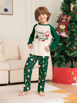 Christmas Parent-Child Cartoon Printed Cozy Holiday Vibe Set