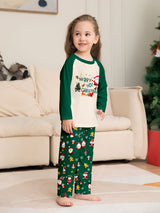 Christmas Parent-Child Cartoon Printed Cozy Holiday Vibe Set