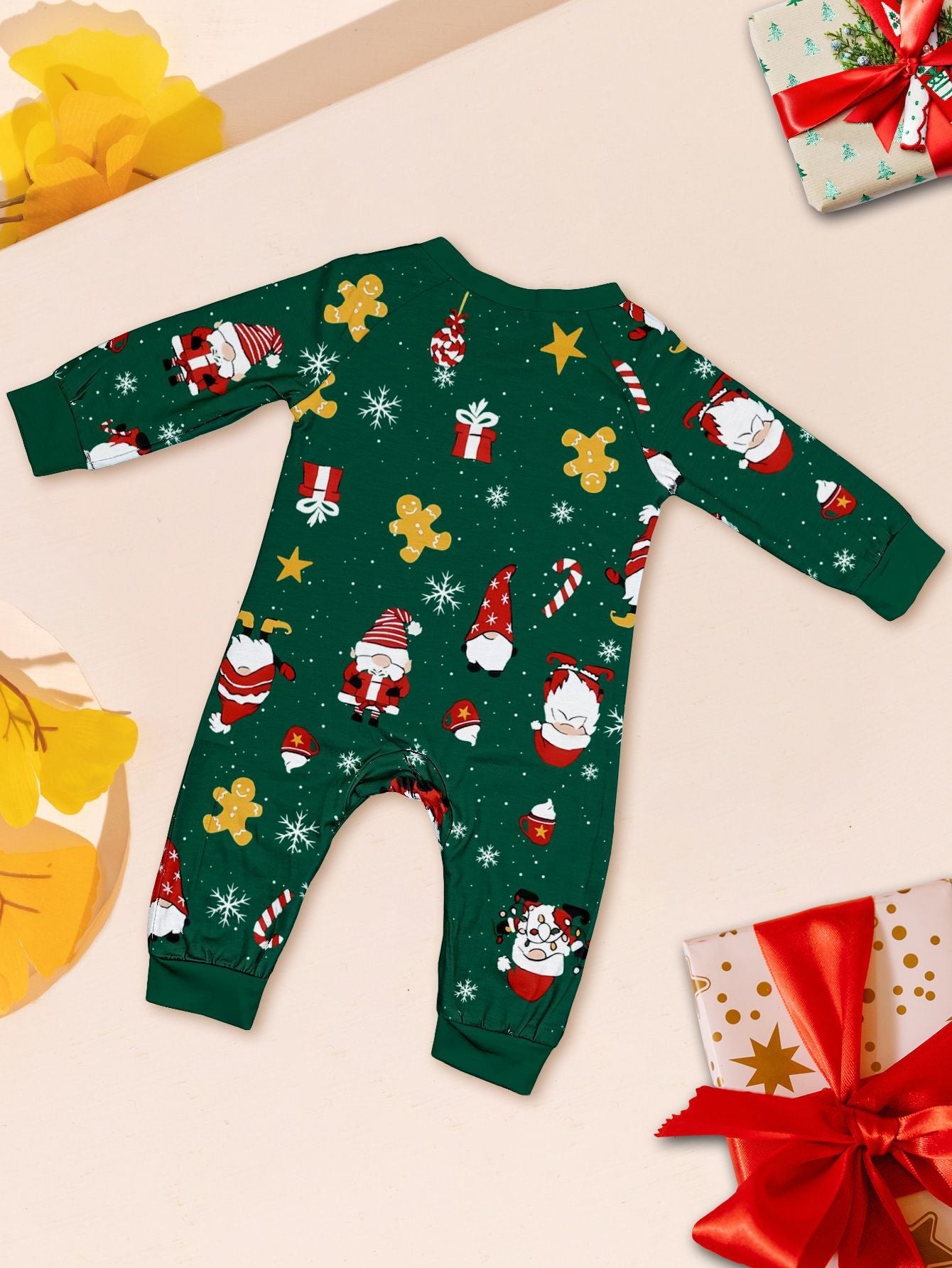 Christmas Parent-Child Cartoon Printed Cozy Holiday Vibe Set