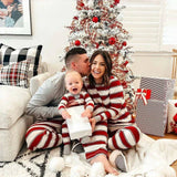 Christmas Parent-Child Red Stripe Family Matching Set