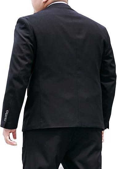 Men's Plus Size 3 Pieces Suit Big Tall Notch Lapel Two Buttons Wedding Tux Vest Pants