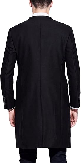 Men's 3 Buttons Long Suit Jacket Slim Fit Business Solid Casual Long Sleeve Blazer Sport Coat