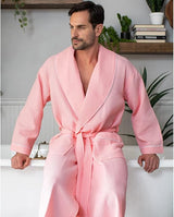 Cotton Bath Robe for Men - Luxury Soft Waffle Robe Men