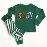 Christmas Letters Alphabet Loungewear Pajamas