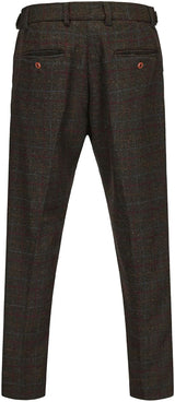 Men's Suit Green Plaid Blazer Coat Slim Fit Tux Suit Straight Trousers