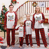 Christmas plaid parent-child pure cotton comfortable pajamas set