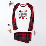 Christmas plaid parent-child pure cotton comfortable pajamas set