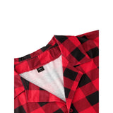 Christmas Red Plaid Printed Colorblocked Family Pajama Set