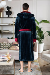 Men's Hooded Plush Robe