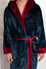 Men's Hooded Plush Robe